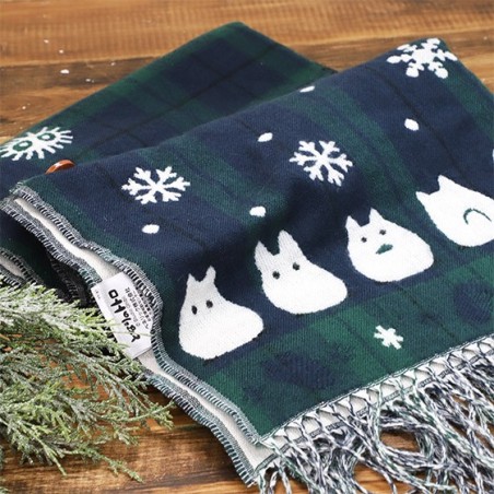 Textil - Estola con estampado de cuadros Totoro gancho - Mi vecino Totoro