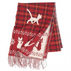 Textil - Estola con gancho estampado de cuadros Jiji - Nicky, la aprendiz de bruja