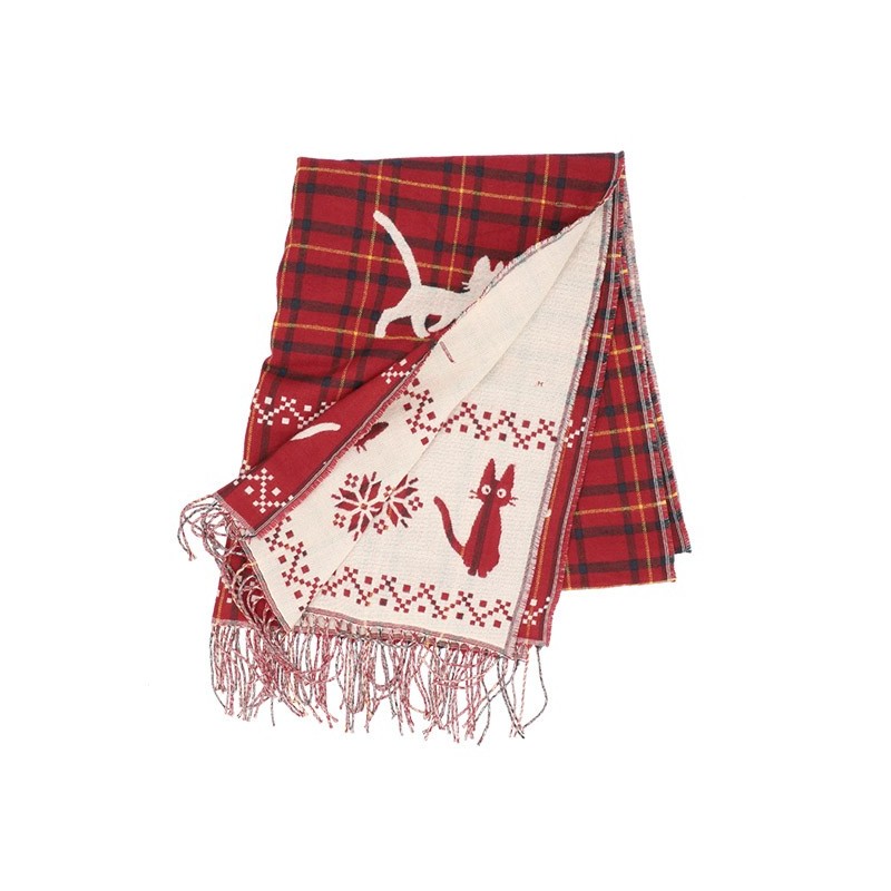 Textil - Estola con gancho estampado de cuadros Jiji - Nicky, la aprendiz de bruja