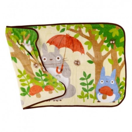 Linge de maison - Couverture Totoro Arrêt de bus 80x150 cm - Mon Voisin Totoro