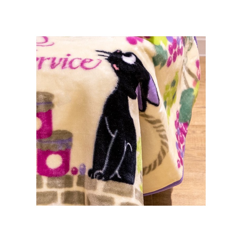 Linge de maison - Plaid Jiji grappes de raisin 70x100 cm - Kiki la petite sorcière