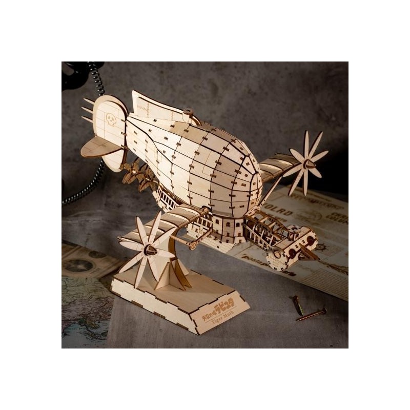 Maquettes - Maquette en bois Kigumi Tiger Moth - Le Château dans le ciel