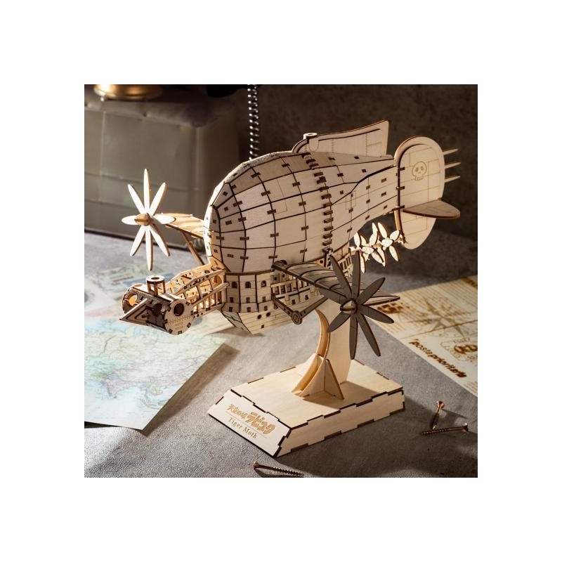 Maquettes - Maquette en bois Kigumi Tiger Moth - Le Château dans le ciel