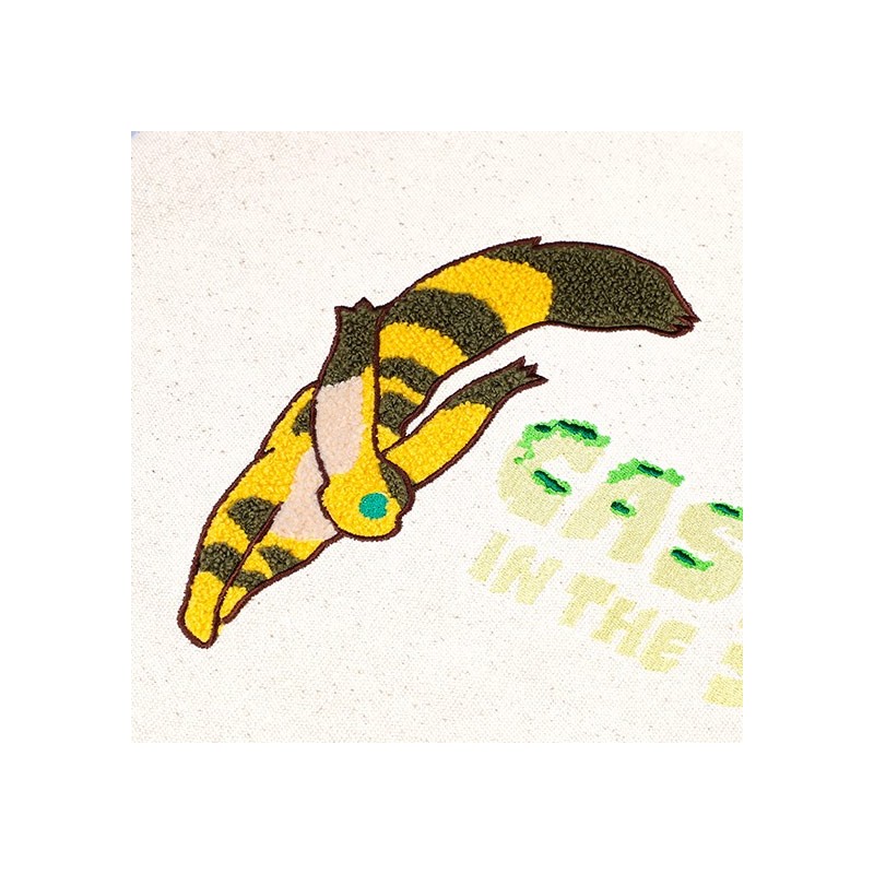 Sacs - Tote bag Brodé Le Monde silencieux - Le Château dans le ciel