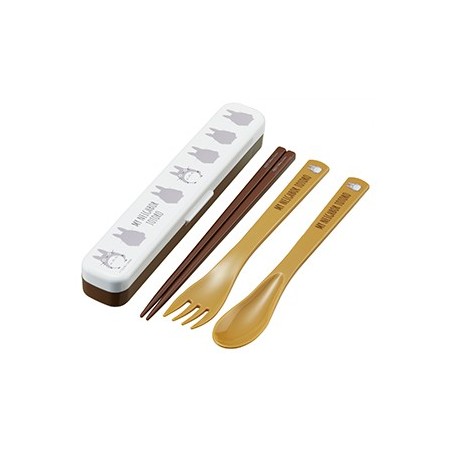 Baguettes - Set Baguettes Cuillère Fourchette Totoro Silhouette - Mon Voisin Toto