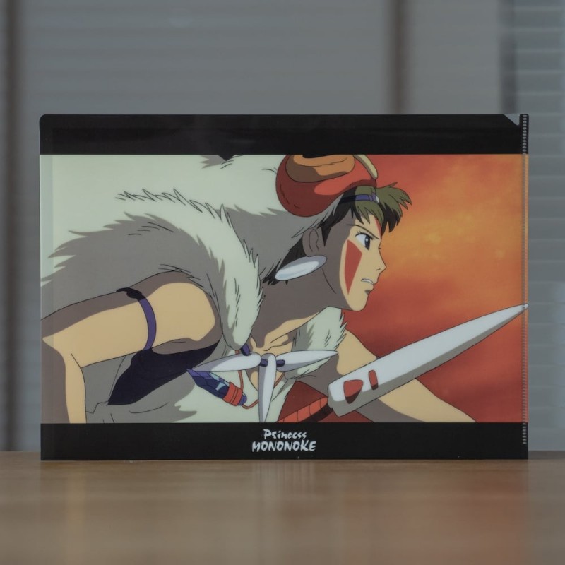 Storage - A4 Size Clear Folder The fight - Princess Mononoke