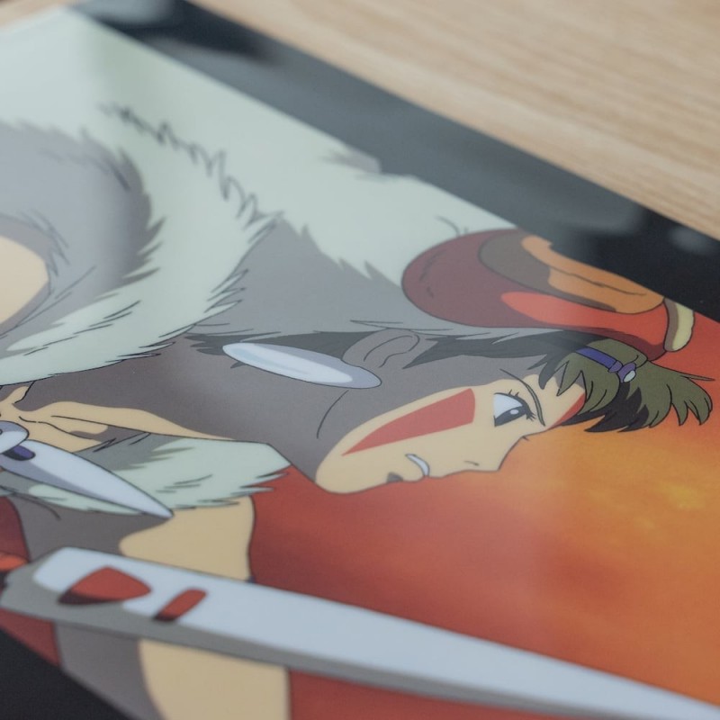 Storage - A4 Size Clear Folder The fight - Princess Mononoke
