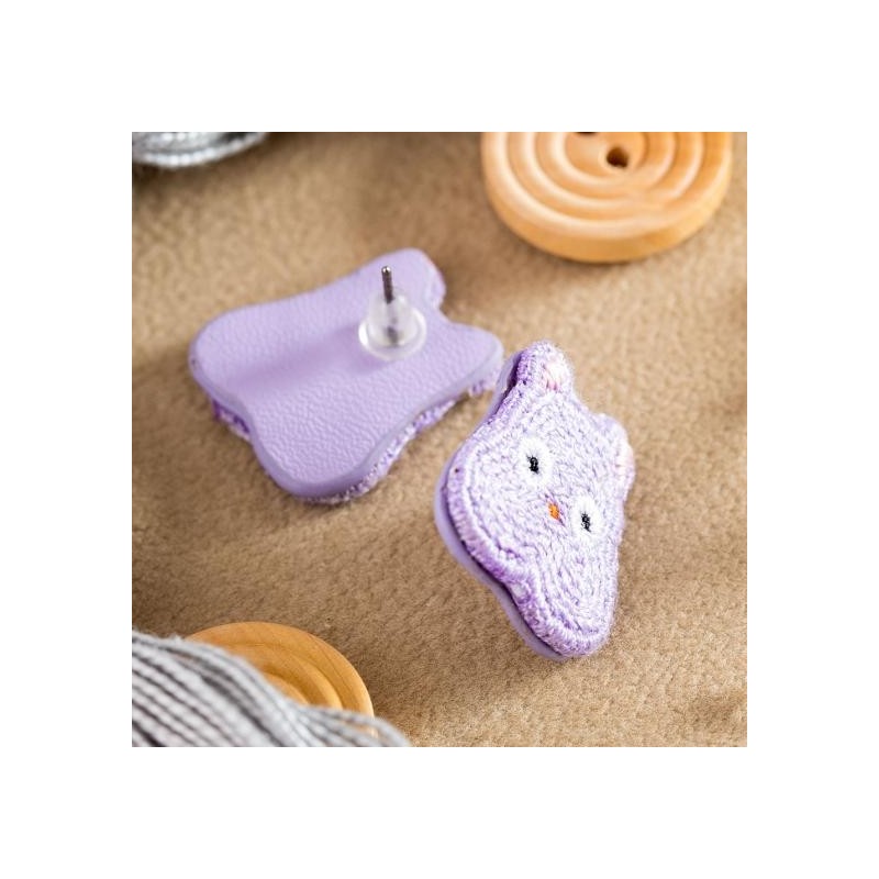 Joyería - Pendientes bordados Boh Mouse - joya El viaje de Chihiro