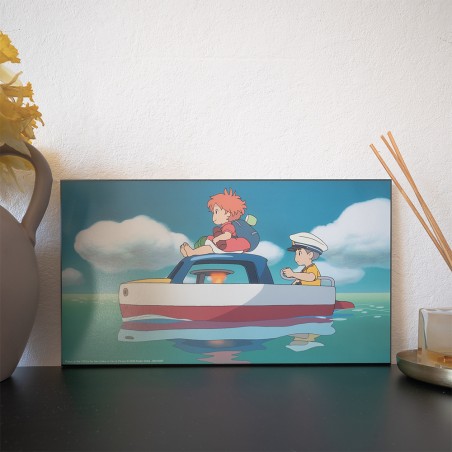 Cuadro de madera - Tableau Ghibli 02 - Ponyo y Sosuke