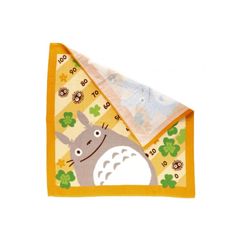 Linge de maison - Plaid Totoro Trèfles 90x90 cm - Mon Voisin Totoro