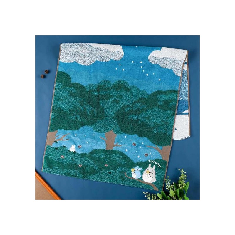 Household linen - Bath towel Under the moon 60 x 120 cm - My Neighbor Totoro