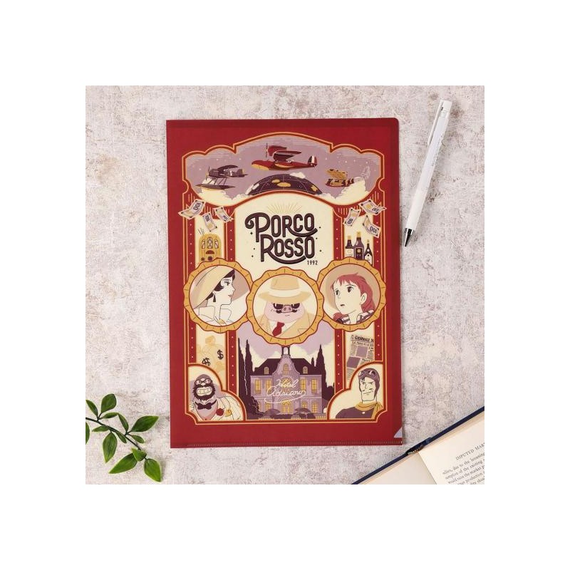 Classement - Chemise Art Déco A4 - Porco Rosso