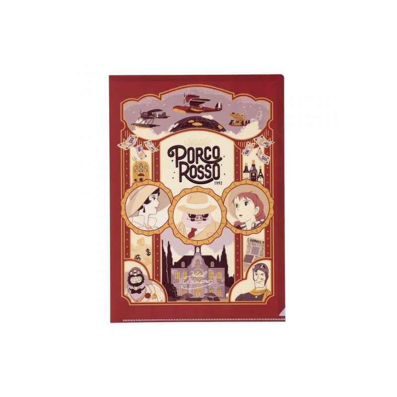 Classement - Chemise Art Déco A4 - Porco Rosso