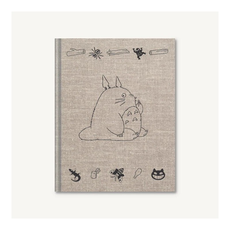 Cuadernos y libretas - Cuaderno de bocetos en lienzo Totoro - Mi vecino Totoro