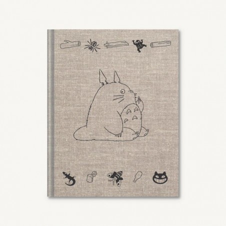 Cuadernos y libretas - Cuaderno de bocetos en lienzo Totoro - Mi vecino Totoro