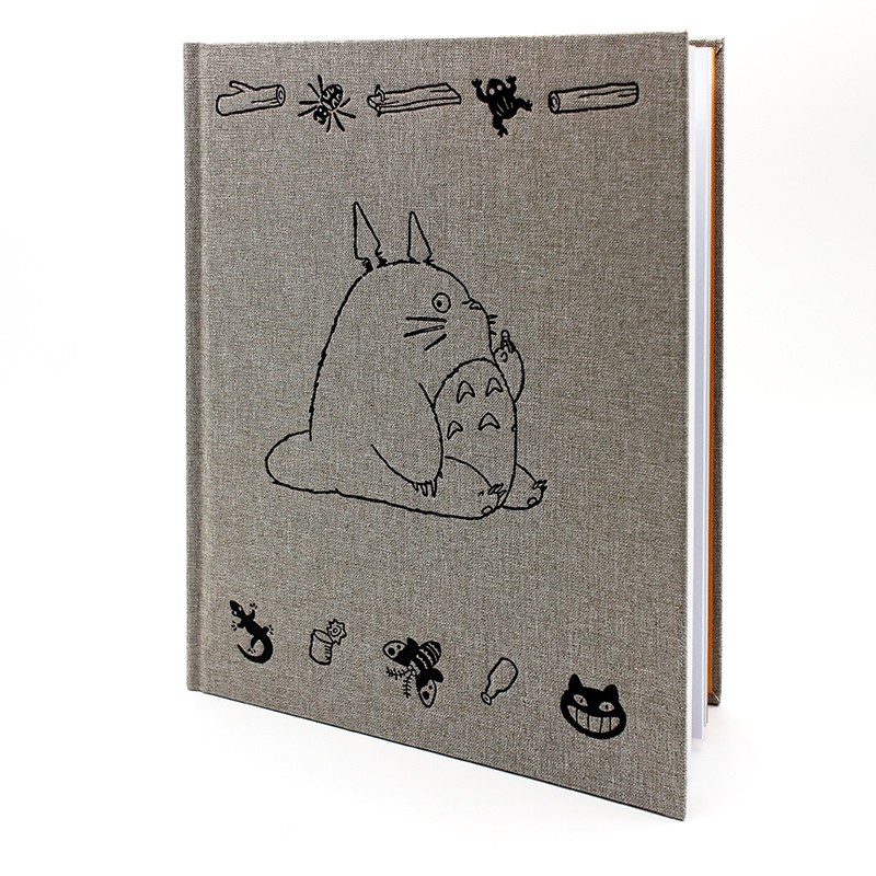 Cuadernos y libretas - Cuaderno de bocetos en lienzo Totoro - Mi vecino Totoro