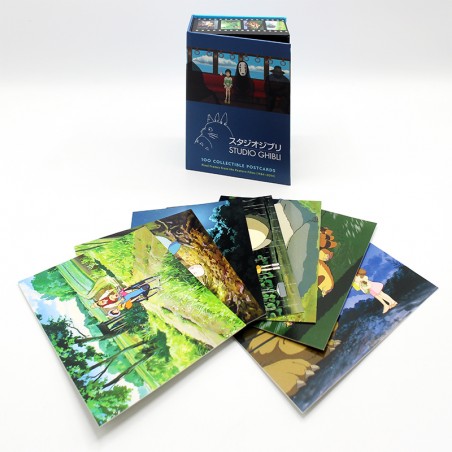 Cartes postales et Papier à lettres - Coffret 100 cartes postales de collection serie 1 - Studio Ghibli