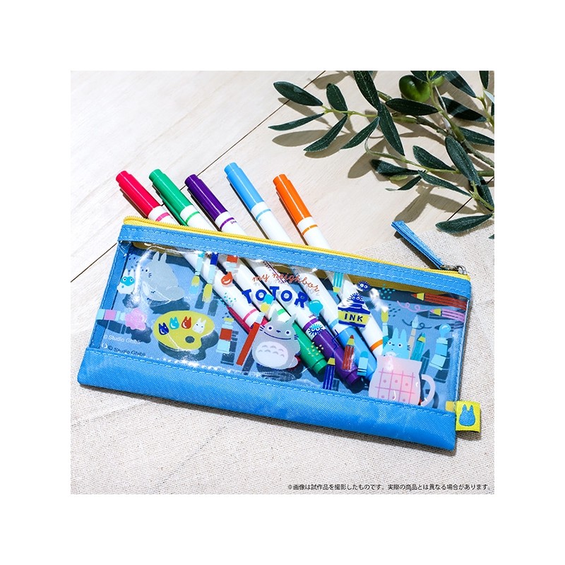 Classement - Trousse transparente bleue - Mon Voisin Totoro