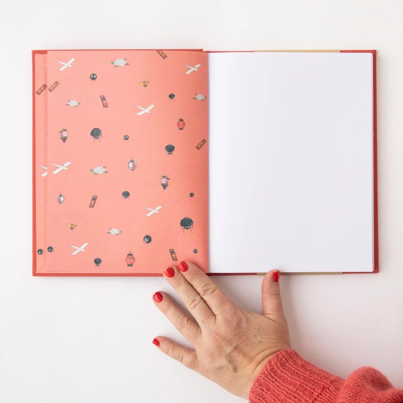 Cuadernos y libretas - Chihiro y Sin Cara cuaderno de bocetos en lienzo - El viaje de Chihiro