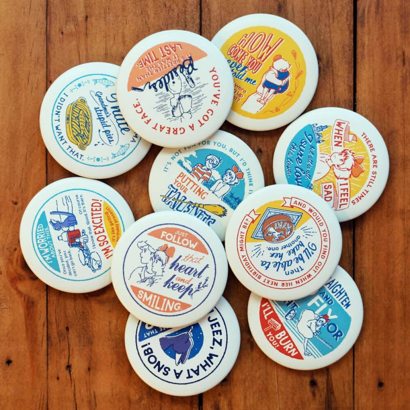 Chapas - Colección de insignias vintage 10 PCS - Nicky, la aprendiz de bruja