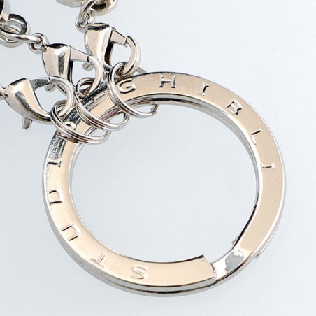 Llaveros - Laputa Llavero metálico de 3 personajes - El castillo en el cielo