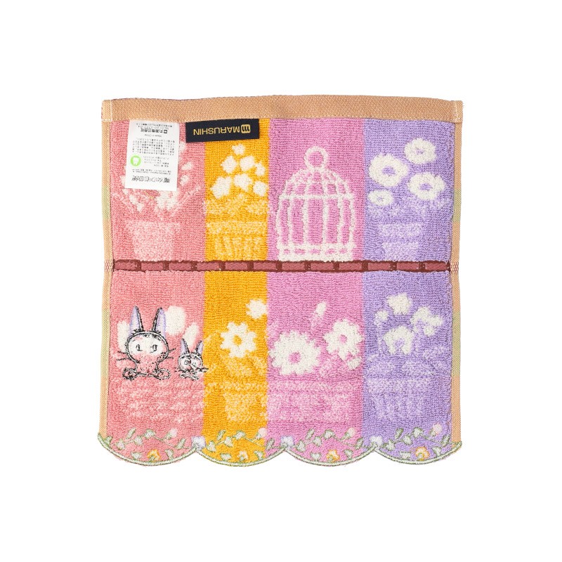 Linge de maison - Mini Serviette Jiji et ses fleurs préférées 25x25 - Kiki la petite so