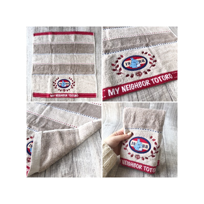 Linge de maison - Boîte cadeau 3 serviettes Couture en denim - Mon Voisin Totoro