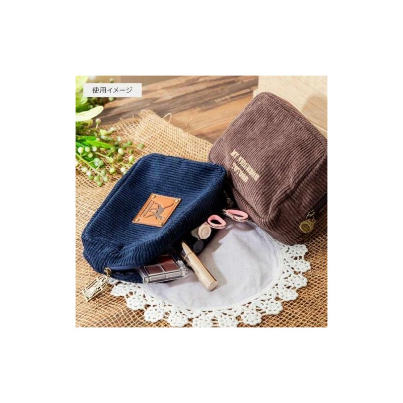 Storage - Corduroy pouch Totoro patch - My Neighbor Totoro