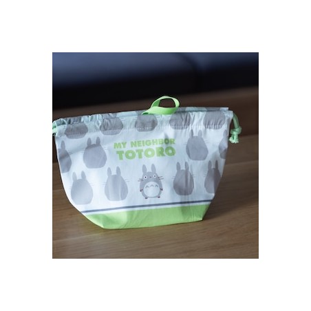 Bolsos - Bolsa con fuelle Silueta Totoro Gris 17 x 26 cm - Mon Voisin Toto