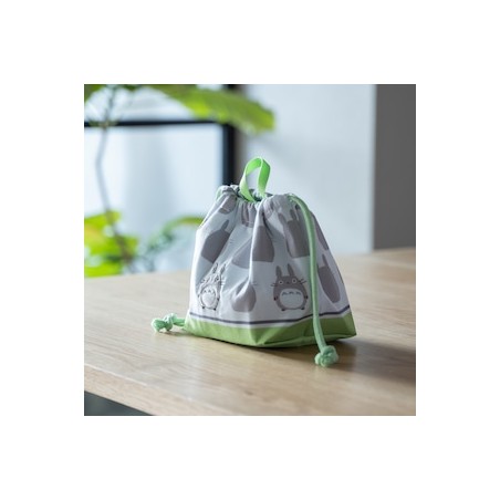 Bolsos - Bolsa con fuelle Silueta Totoro Gris 17 x 26 cm - Mon Voisin Toto