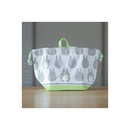 Bolsos - Bolsa con fuelle Silueta Totoro Gris 17 x 26 cm - Mon Voisin Toto