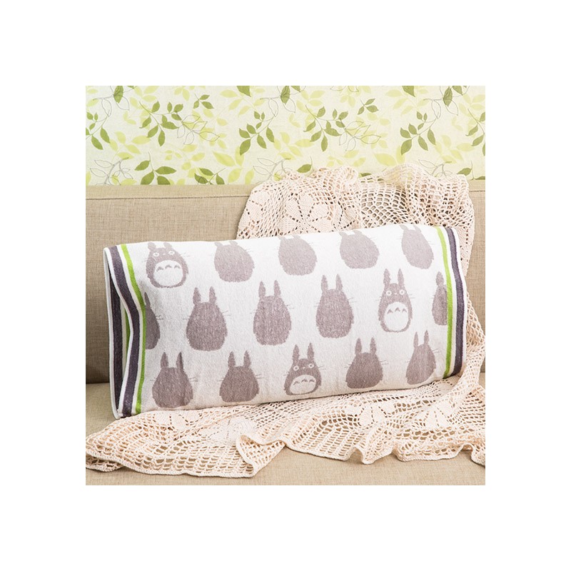 Linge de maison - Taie d'oreiller Silhouette Totoro Gris - Mon Voisin Totoro