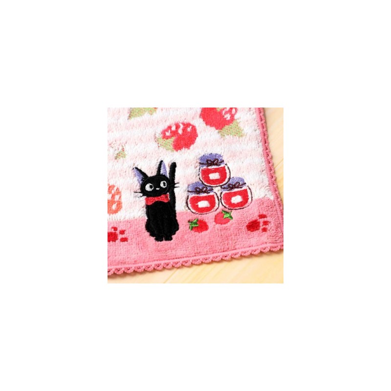 Household linen - Mini towel pink Fruits tea time - Kiki's Delivery Service 23×23 cm