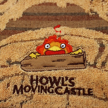 Household linen - Mini Towel Calcifer 25x25 cm - Howl’s Moving Castle