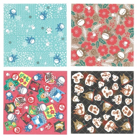 Origami - Papier Chiyogami Hiver - Mon Voisin Totoro