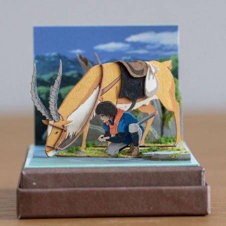 Paper Theaters - Paper Craft Ashitaka et Yakul - Princess Mononoke