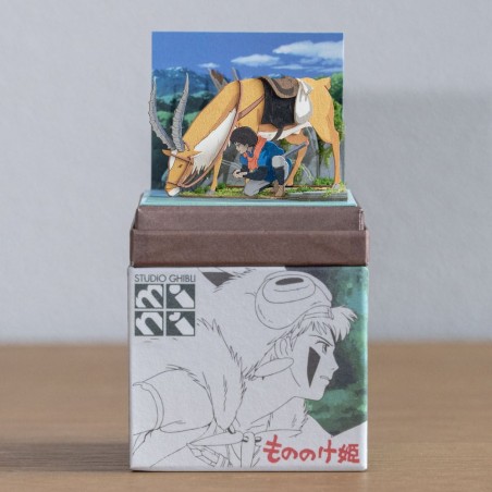 Paper Theaters - Paper Craft Ashitaka et Yakul - Princess Mononoke