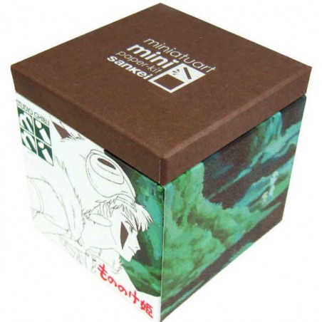 Théâtres de papier - Diorama papier San et Moro sur un rocher -Princesse Mononoké