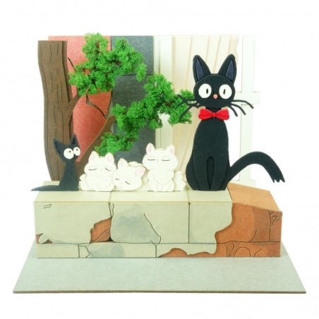 Paper Theaters - Paper Craft Jiji and kittens - Kiki’s Delivery Service