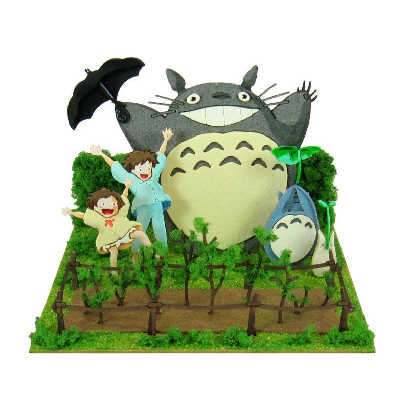 Teatros de papel - Danza Dondoko diorama de papel - Mi vecino Totoro