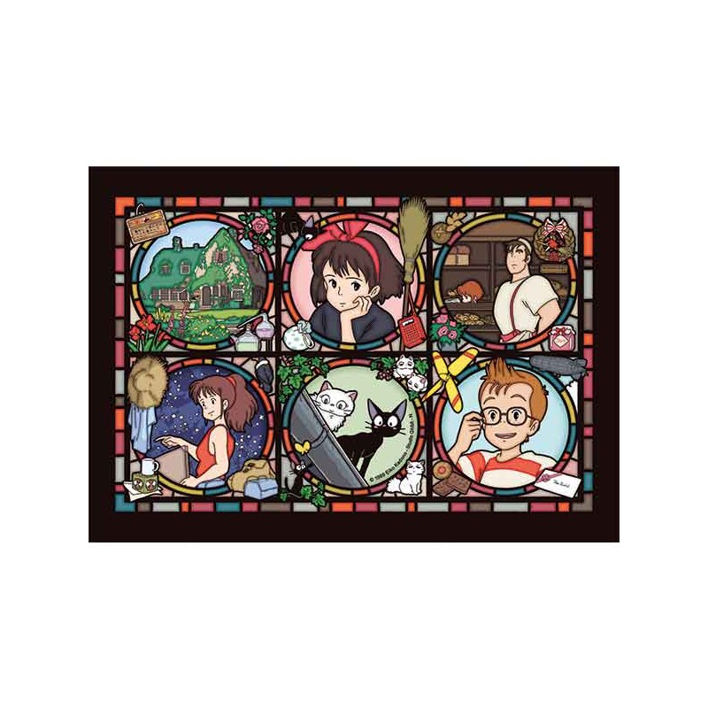 Puzzles - Puzzle Vitrail 208P Gallerie des personnages - Kiki la petite sorcièr
