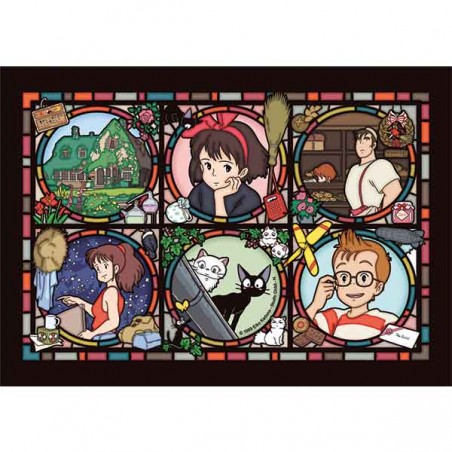 Puzzles - Puzzle Vitrail 208P Gallerie des personnages - Kiki la petite sorcièr