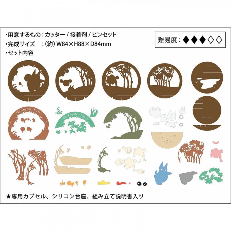 Teatros de papel - Esfera teatro de papel Túnel secreto -Mi vecino Totoro