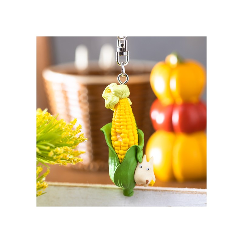 Porte-Clés - Porte-Clés Noiraude et épi maïs avec Totoro - Mon Voisin Totoro