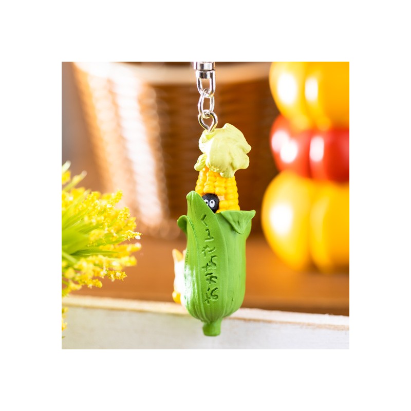 Porte-Clés - Porte-Clés Noiraude et épi maïs avec Totoro - Mon Voisin Totoro