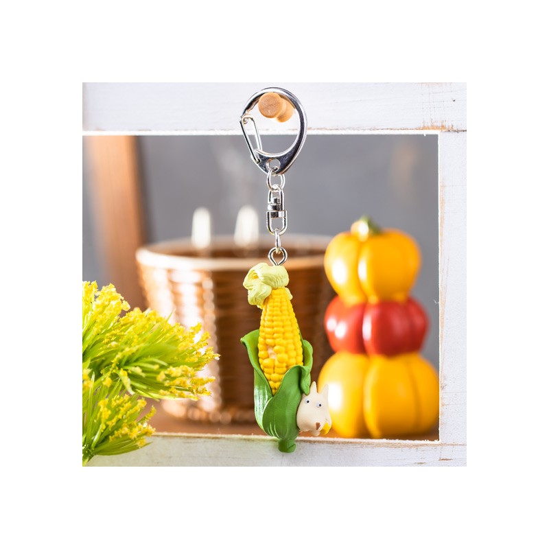 Porte-Clés - Porte-Clés Noiraude et épi maïs avec Totoro - Mon Voisin Totoro