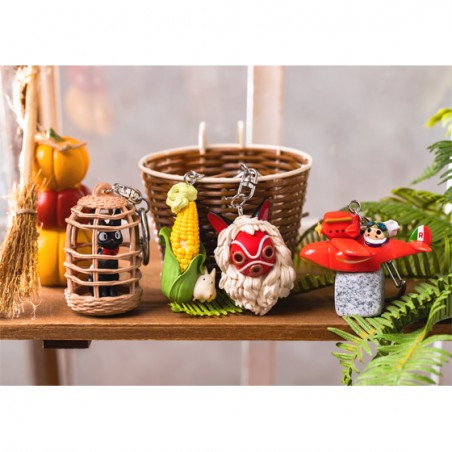 Llaveros - Llavero de máscaras San y Kodama - La princesa Mononoke