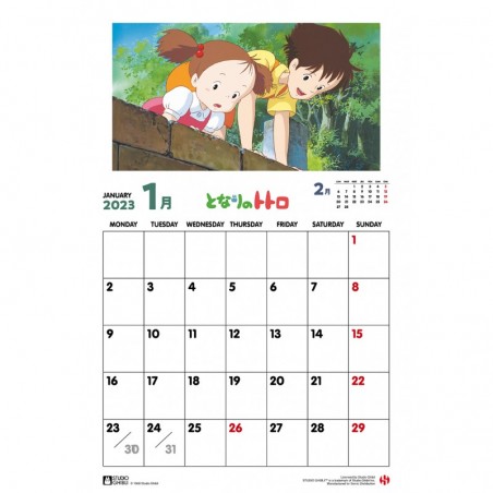 Agendas et Calendriers - Totoro Calendar 2023