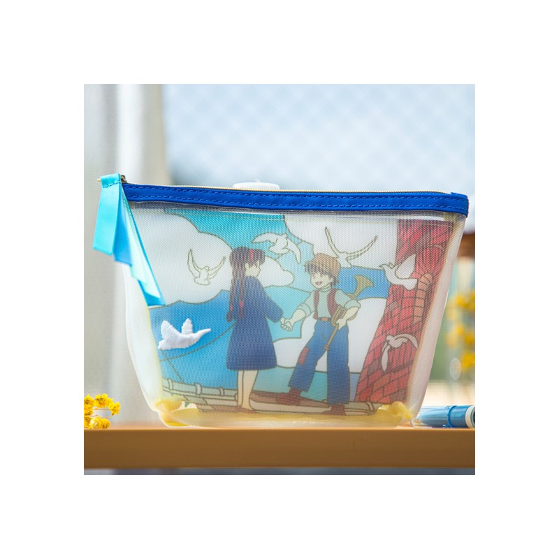 Accesorios - Bolsa transparente bordada - El castillo en el cielo