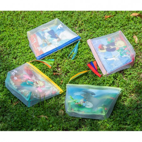 Accesorios - Bolsa transparente bordada - El castillo en el cielo